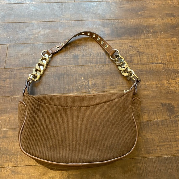 Y2K True Religion  brown Corduroy Chain purse - Picture 8 of 12